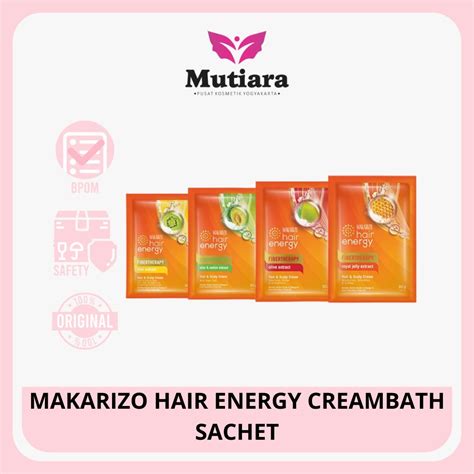 Jual MAKARIZO HAIR ENERGY CREAMBATH SACHET Shopee Indonesia