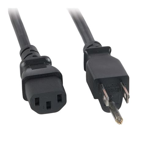 Ac Power Cord Nema P To Iec C Awg C A Sjt Black Ft