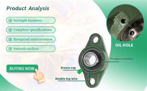 Grewirifc UCFL205 16 Pillow Block Bearings 2 Pack 1 Inch Bore 2