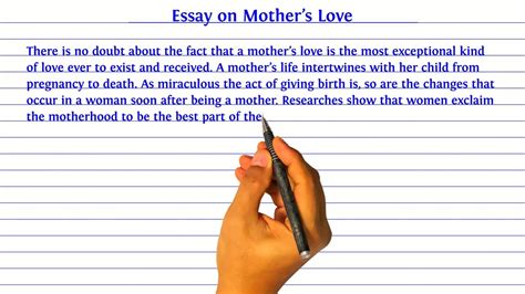 Essay On Mothers Love Speech On Mothers Love Paragraph On