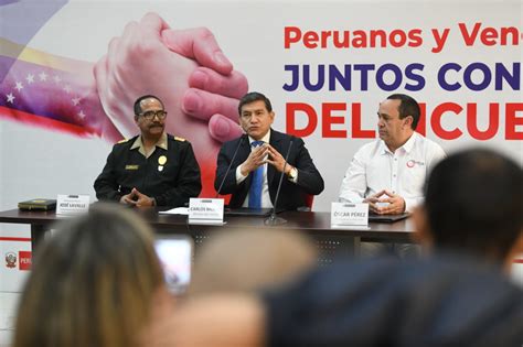 Mininter Y Ong Unión Venezolana En Perú Suman Esfuerzos Para Combatir La Delincuencia Noticias