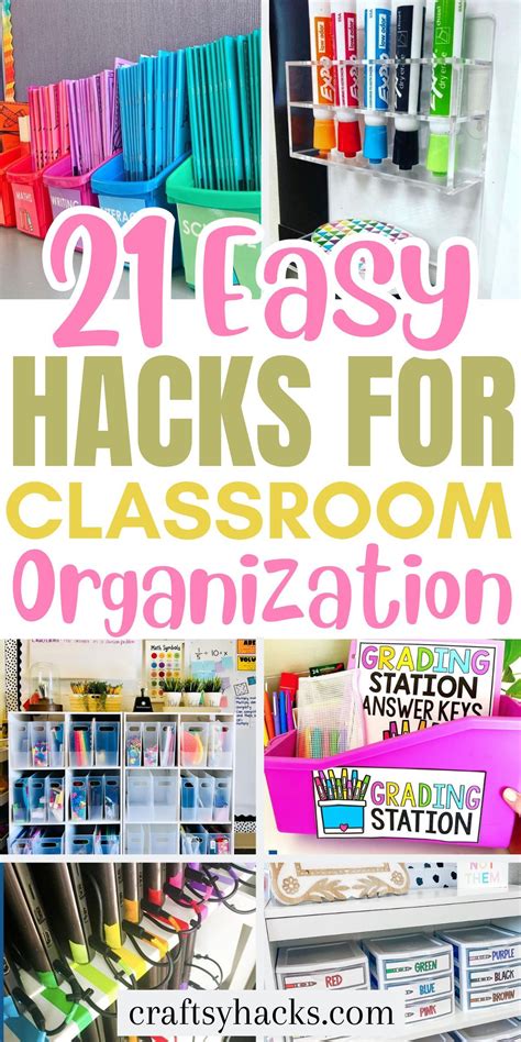21 Classroom Organization Hacks | Classroom organization elementary ...