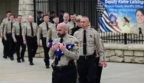 Photos Deputy Kaitie Leising Funeral Draws Many Mourners