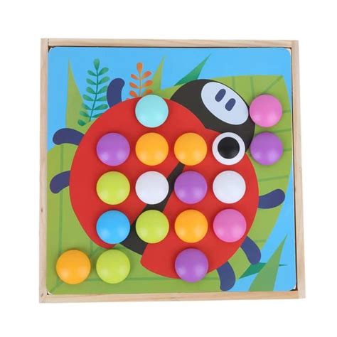 Garosa Jouets Pegboard Peg jeux de société jouets bricolage mélange