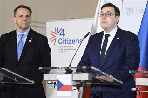 Polish Foreign Affairs Minister Radoslaw Sikorski Speaks During The