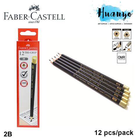 Faber Castell Exam Grade Tri Grip 2B Pencil 311802 12 Pcs Box