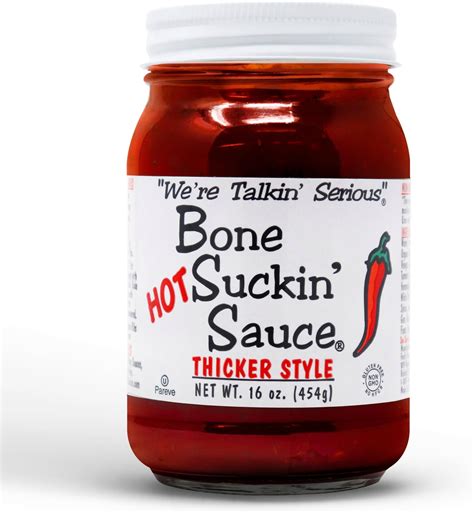 Bone Suckin Hot And Thick Barbecue Sauce 18oz Grocery And Gourmet Food