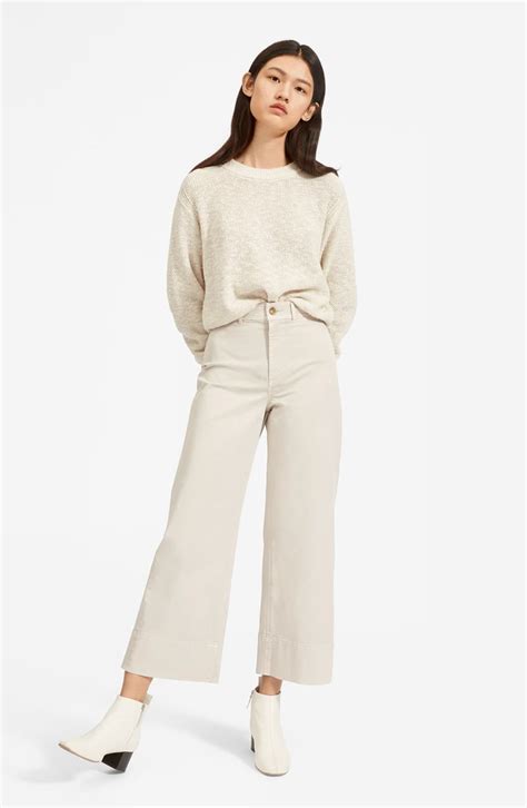 Everlane The Lightweight Wide Leg Crop Chino Pants