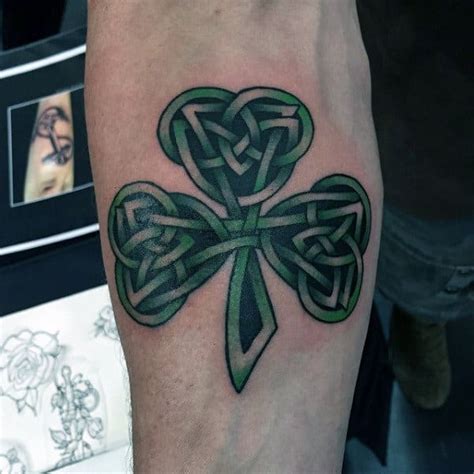 50 Shamrock Tattoo Designs For Men Ireland Ink Ideas