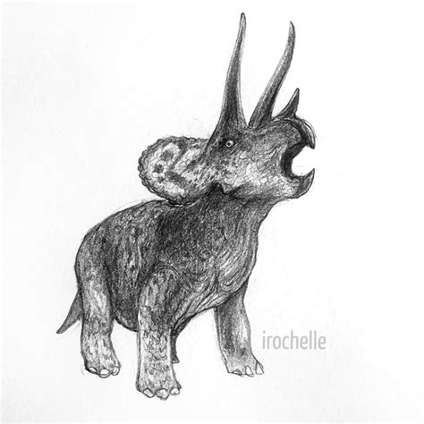Triceratops Sketch He Screm Rdinosaurs