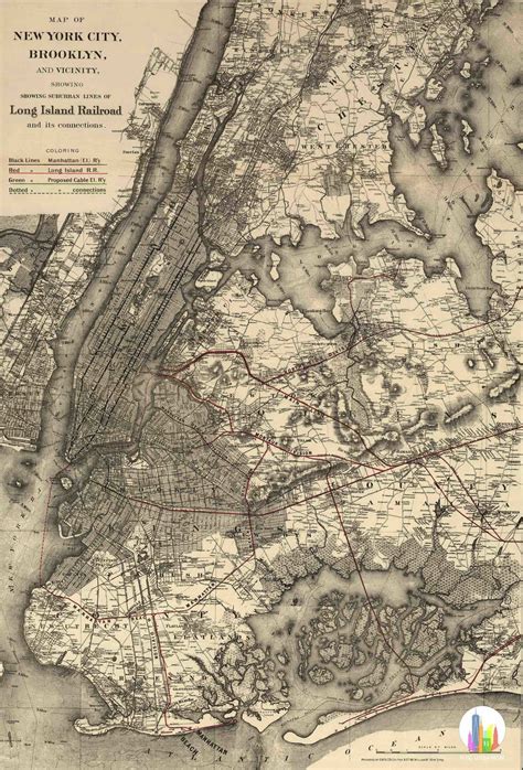 Long Island Railroad Map (1885) — NYC URBANISM