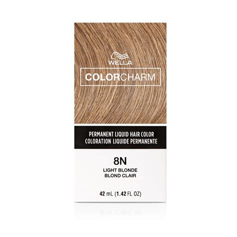 8n Light Blonde Colorcharm Permanent Liquid Hair Color By Wella Hair