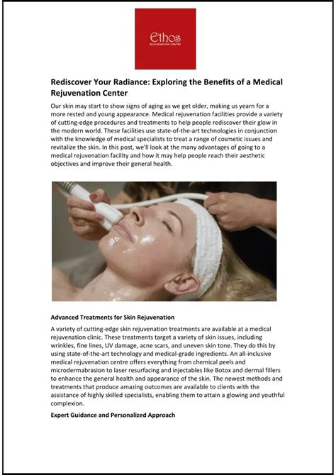 PPT Rediscover Your Radiance Exploring The Benefits Of A Medical