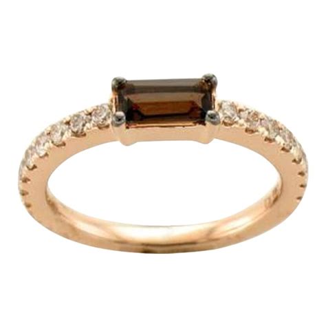 Le Vian Ring Featuring Chocolate Quartz Nude Diamonds Set For Sale At