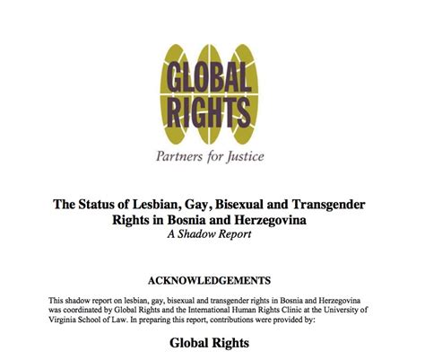 The Status Of Lesbian Gay Bisexual And Transgender Rights In Bosnia