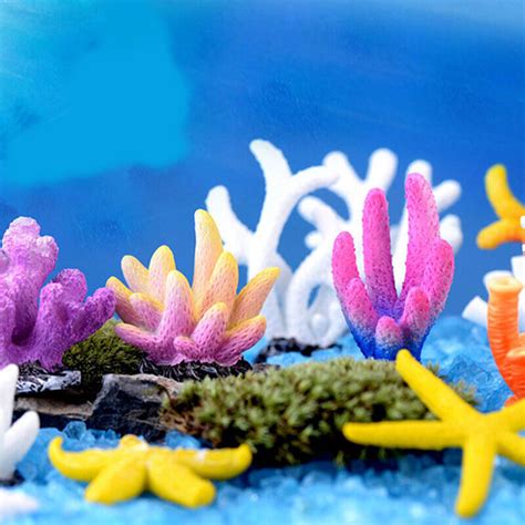 Artificial Resin Coral Reef Aquarium Ornament Landscaping Fish Tank