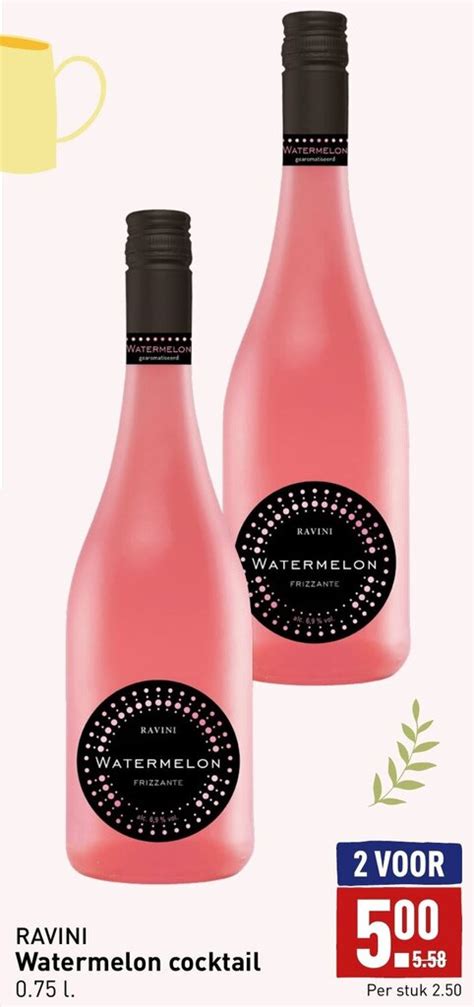 Ravini Watermelon Cocktail L Aanbieding Bij Aldi