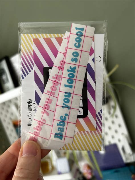 Babe You Look So Cool Vinyl Car Mirror Decal Retro Font The Robbers Song Lyric Decal