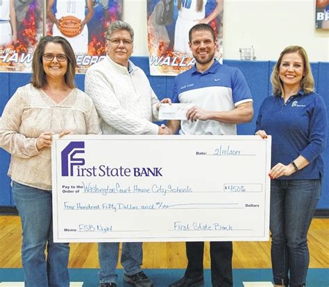 First State Bank Donates To Wch Athletics Record Herald