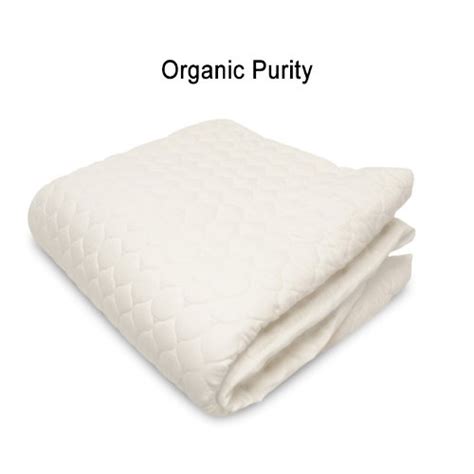 Organic Cotton Quilted Mattress Topper with Surrounding Elastic Straps ...