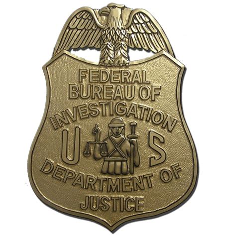 Federal Bureau of Investigation Wooden Badge Plaque | U.S. Federal ...