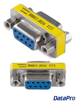 DB9 Panel Mount 9 Pin Serial Coupler DataPro