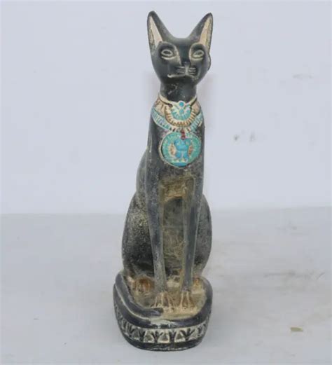 Rare Ancien Gyptien Antique Chat Pharaonique Bast Bastet Vieille