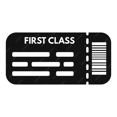 Premium Vector First Class Travel Ticket Icon Simple Vector Suitcase Vacation