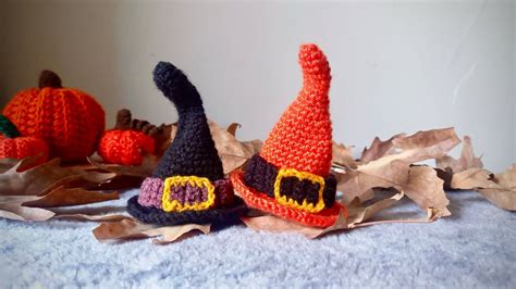 How To Crochet A Witch Hat Halloween Crochet Youtube