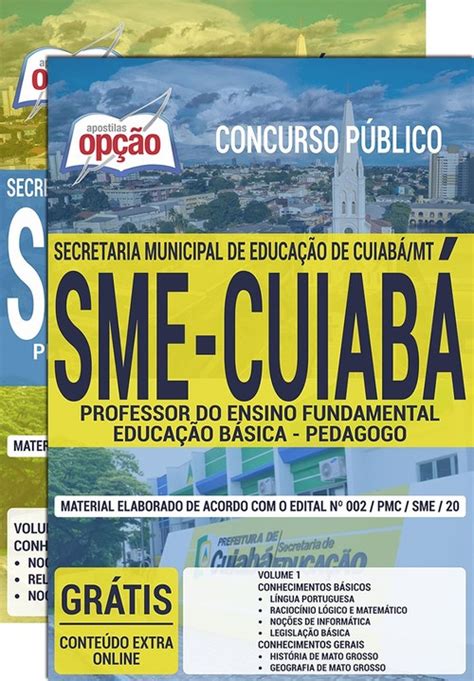 Apostila Concurso Sme Cuiab Professor Do Ensino Fundamental Educa O