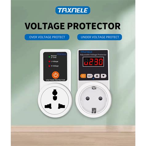 Automatic Voltage Protector Socket Ac V Adjustable A Power Surge