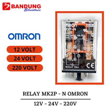 Jual Relay Mk2p Omron 12v Relay Mk2pn Omron 24 Volt Relay Omron 220