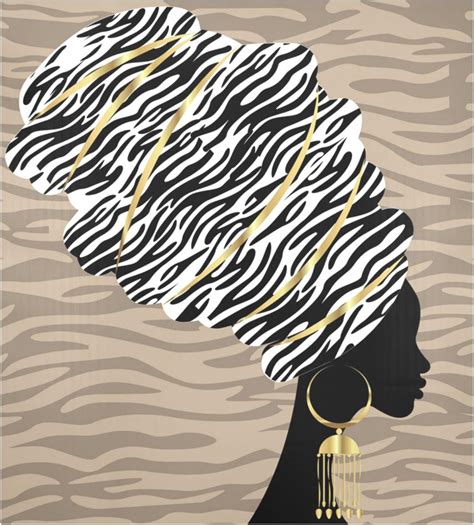 Skysonic African American Woman Zebra Print Large Dishwasher Magnet