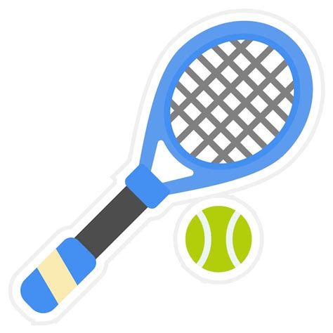 Imagen vectorial de íconos de tenis se puede usar para deportes