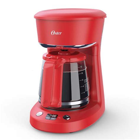 Cafetera Programable Oster® De 12 Tazas Roja Con Auto Apagado