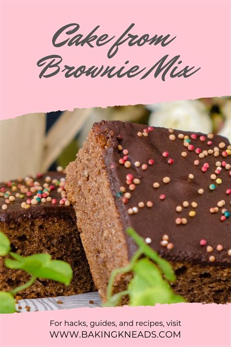 How To Turn Brownie Mix Into Cake Mix Brownie Mix Recipes Easy Baking How To Make Brownies