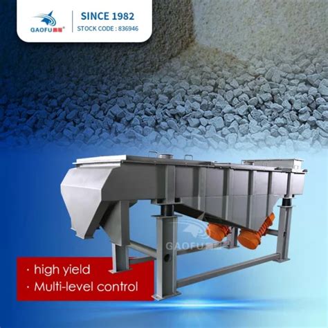 High Efficiency Rectangular Sand Gravel Sieve Linear Vibrating Screen