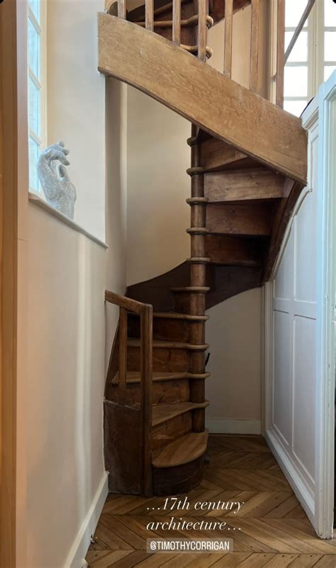 Rustic Wooden Spiral Staircase