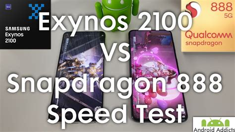 Exynos 2100 Vs Snapdragon 888 Speed Test Galaxy S21 YouTube