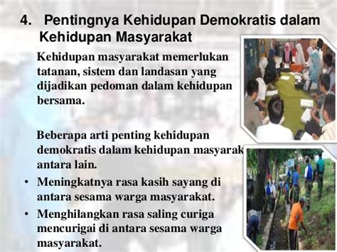 Pentingnya Kehidupan Demokratis