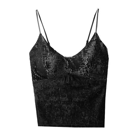 Gdreda Sexy Tops For Women Womens Fashion Beautiful Back Halter Vest With Chest Pad Slim Fit