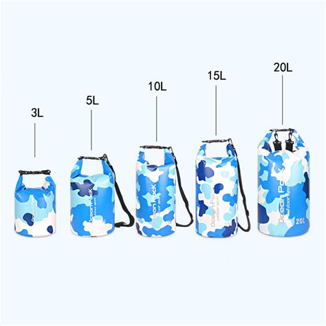 New Custom Logo 3l 5l 10l 15l 20l Ocean Pack 250d 500d Camouflage Waterproof Dry Bag China