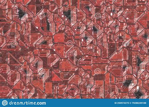 Modern Electronic Crystals Pattern Digital Art Texture Background