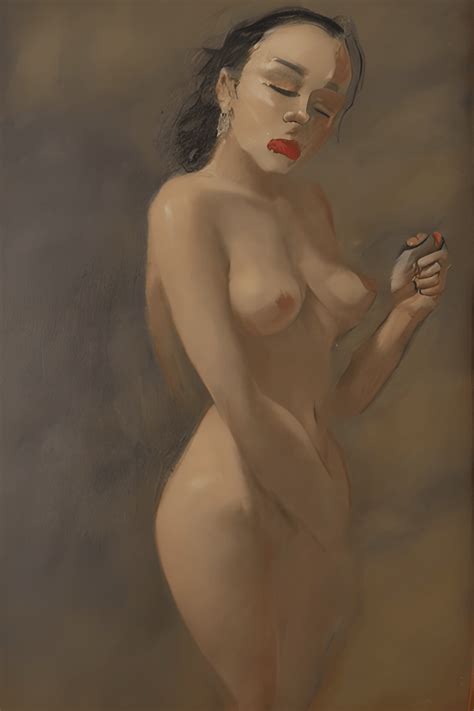 Nude Woman Portrait Painting Creative Fabrica