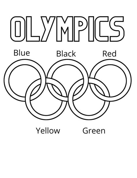 Olympic Rings Coloring Page Plucky Momo Olympics Opening Ceremony