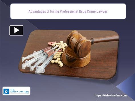 Ppt Advantages Of Hiring Professional Drug Crime Lawyer Powerpoint