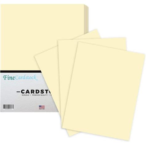 Ivory Card Stock Paper - for Stationery Art and Craft, Printing and ...