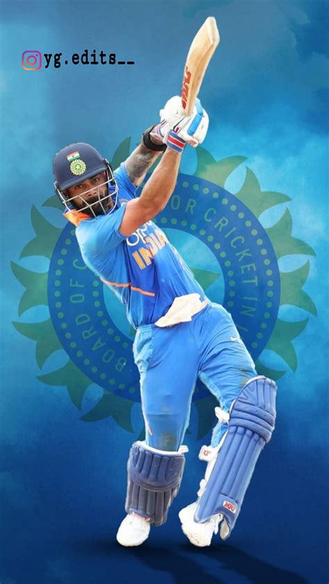 Virat Kohli Cricket Equipo De Cricket Indio Vk Vk Fondo De