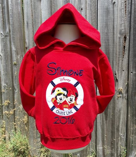 Disney Cruise Hoodie Sweatshirt With Pockets Personalized