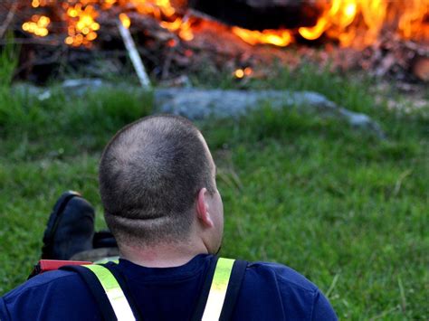 A Local Fire Department Was Doing A Controlled Burn For A Resident